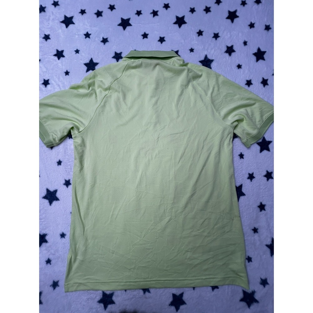 Adidas Polo Shirt Mens Medium Green Golf Performance Parley NWT Logo - Picture 4 of 6